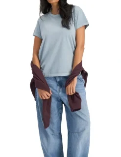 Bonds Midweight Crew Tee in Blue Jeans