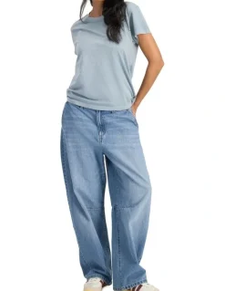 Bonds Midweight Crew Tee in Blue Jeans