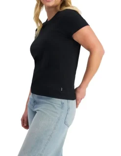 Bonds Midweight Crew Tee in Black