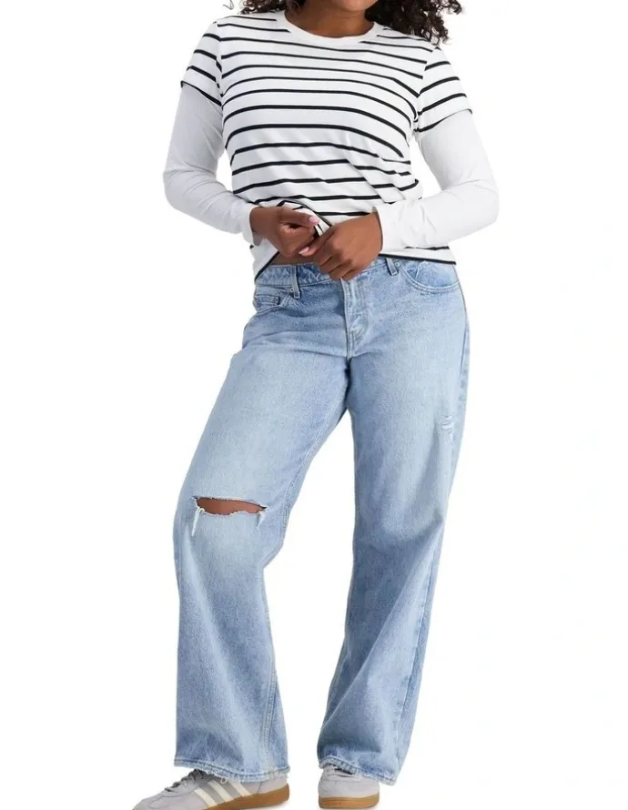 Bonds Midweight Crew Tee in Nu White