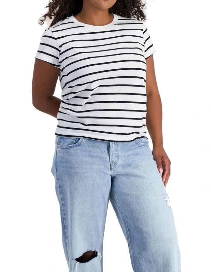 Bonds Midweight Crew Tee in Nu White
