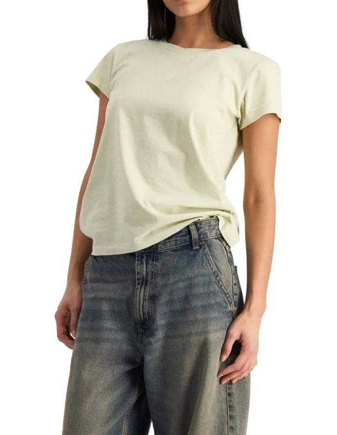 Bonds Midweight Crew Tee in Remixed Sage