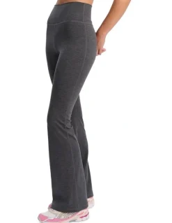 Bonds Move Flare Pant in Dark Heather Marle