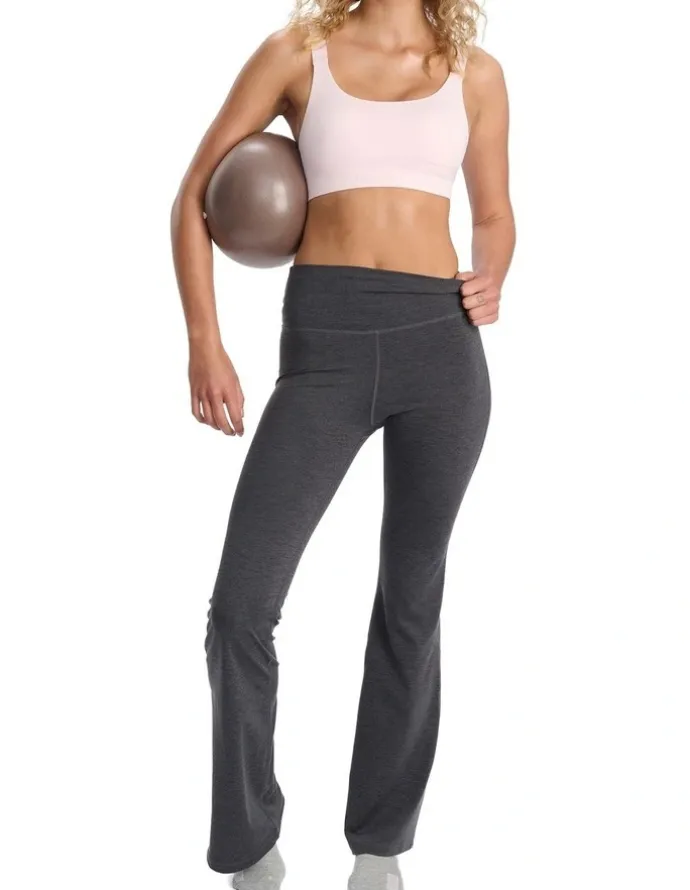 Bonds Move Flare Pant in Dark Heather Marle
