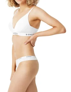 Bonds Originals Contour Triangle Bra in White