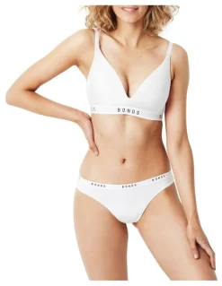 Bonds Originals Contour Triangle Bra in White