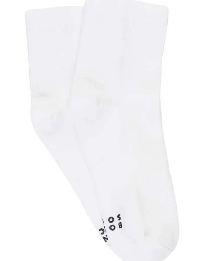 Bonds Originals Quarter Crew Rib Socks 2 Pack in White