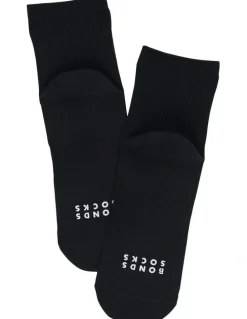 Bonds Originals Quarter Crew Rib Socks 2 Pack in Black
