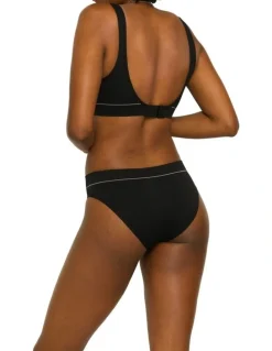 Bonds Originals Retro Rib High Bikini Brief in Black