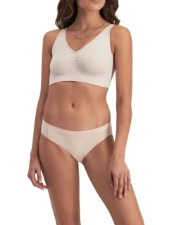 Bonds Seamless Comfy Crop Bra in Off White