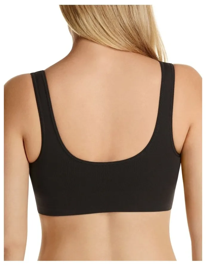 Bonds Seamless Comfy Crop Bra in Black