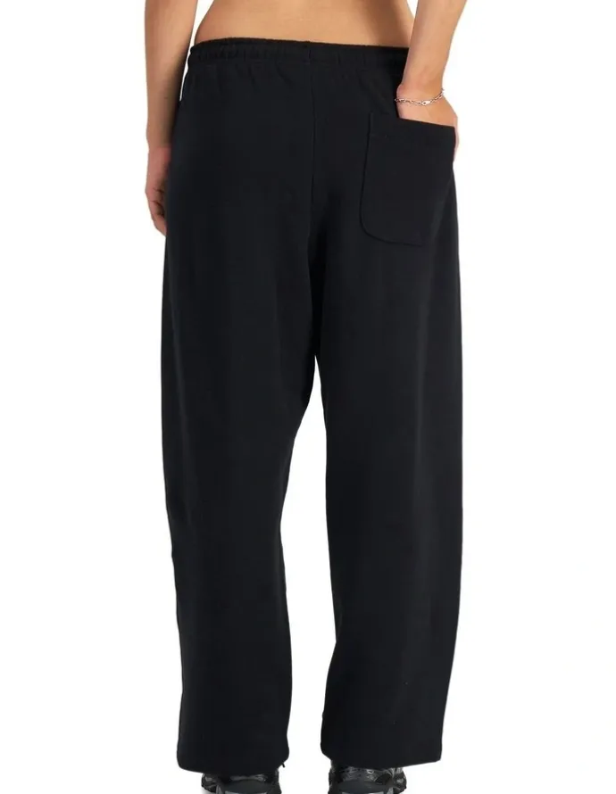 Bonds Sweats Cotton Fleece Barrel Leg Trackie Pant in Nu Black