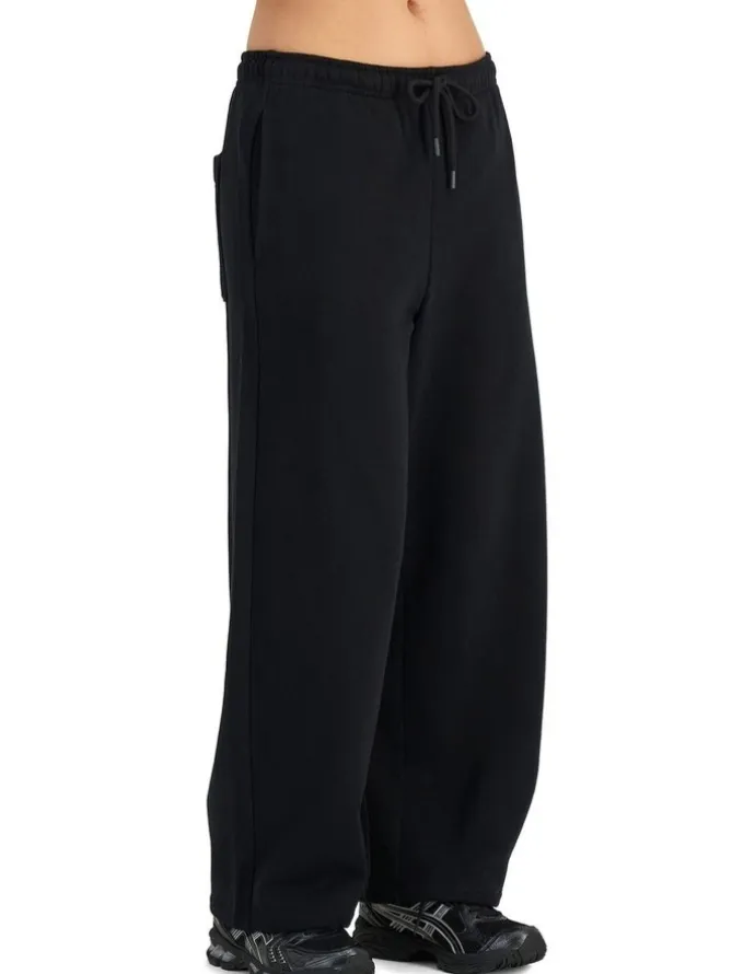Bonds Sweats Cotton Fleece Barrel Leg Trackie Pant in Nu Black