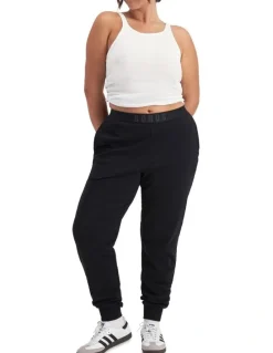 Bonds Sweats Cotton Logo Skinny Trackie in Black