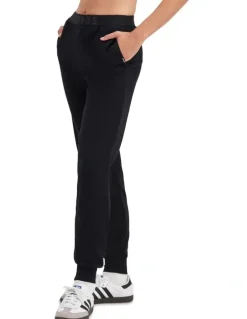 Bonds Sweats Cotton Logo Skinny Trackie in Black