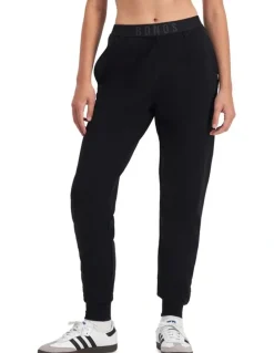 Bonds Sweats Cotton Logo Skinny Trackie in Black