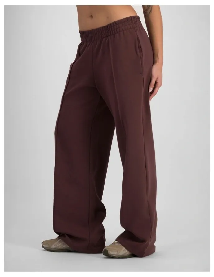 Bonds Tech Stretch Wide Leg Pant in Deepest Berry