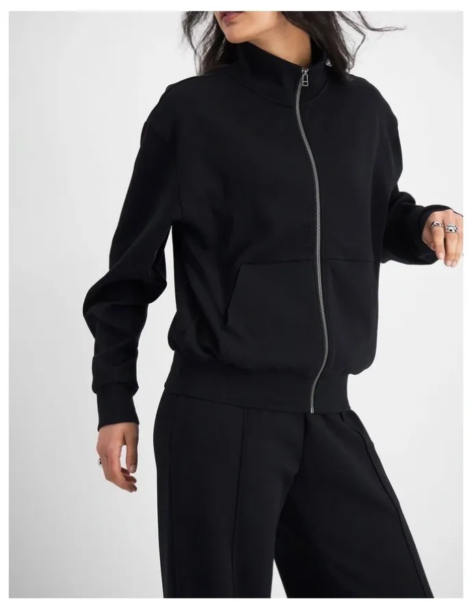 Bonds Tech Stretch Zip Jacket in Nu Black