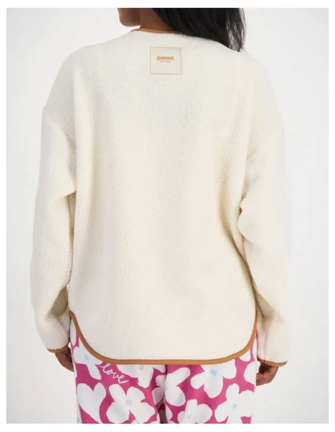 Bonds Teddy Fleece Jacket in Vanilla Bean