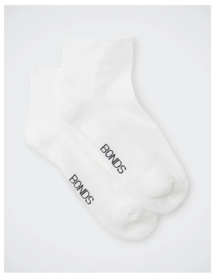 Bonds Womens Circulation Anklet Socks 2 Pack in Nu White