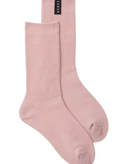 Bonds Womens Home Chunky Rib Crew Socks 1 Pack in Tender Orchid