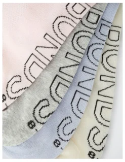 Bonds Womens Logo Light Half Crew Socks 4 Pack in Pack 02
