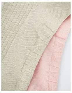 Bonds Womens Rib Half Crew Socks 2 Pack in Pack 01