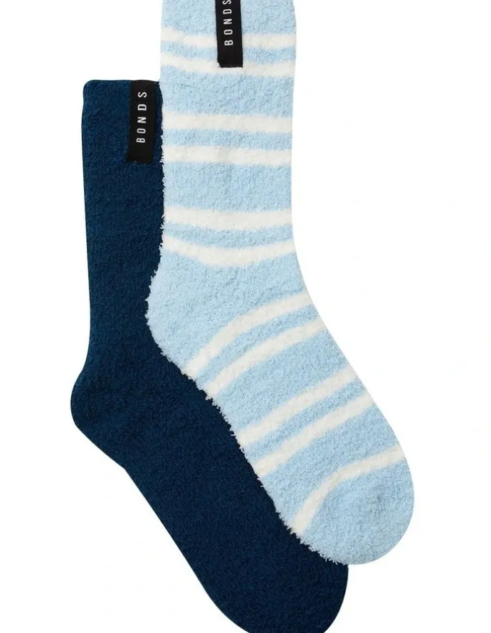 Bonds Womens Supersoft Crew Socks 2 Pack in Pack 39