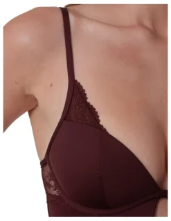 Bras N Things Anusha Longline Delight Bodysuit in Dark Brown