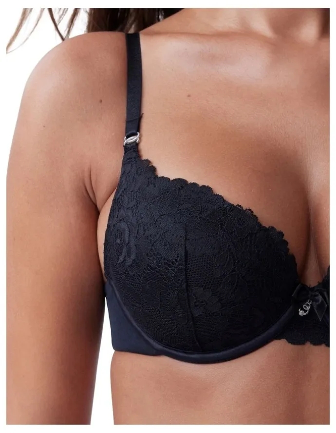 Bras N Things Bethany Essentials Contour Plunge Bra in Black