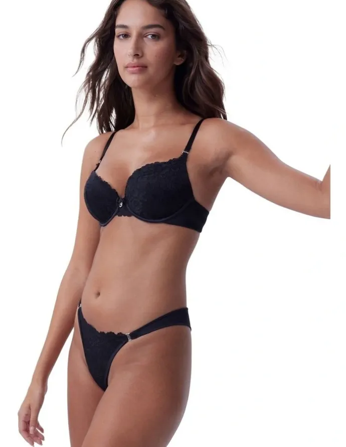 Bras N Things Bethany Essentials Contour Plunge Bra in Black
