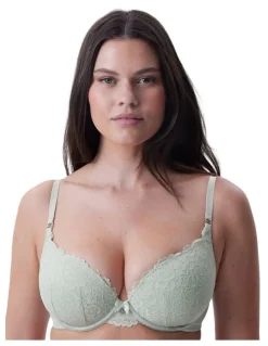 Bras N Things Bethany Essentials Contour Plunge Bra in Light Green