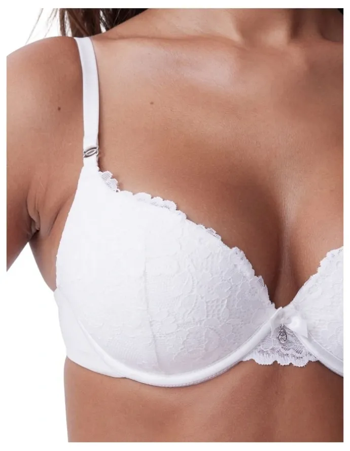 Bras N Things Bethany Essentials Contour Plunge Bra in Ivory
