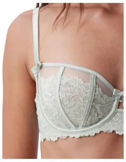 Bras N Things Bethany Underwire Bra in Light Green