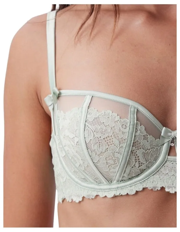 Bras N Things Bethany Underwire Bra in Light Green