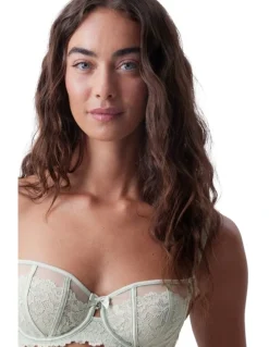 Bras N Things Bethany Underwire Bra in Light Green