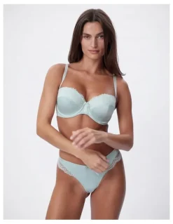 Bras N Things Bras N Things Simone Lightly Lined Balconette Bra in Light Green