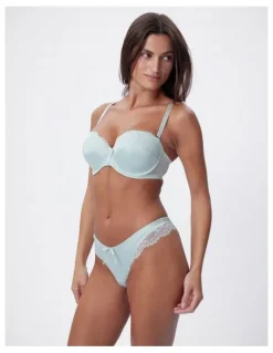 Bras N Things Bras N Things Simone Lightly Lined Balconette Bra in Light Green