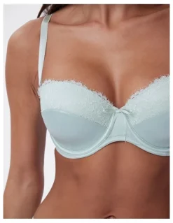 Bras N Things Bras N Things Simone Lightly Lined Balconette Bra in Light Green