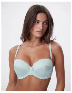 Bras N Things Bras N Things Simone Lightly Lined Balconette Bra in Light Green