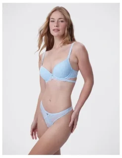 Bras N Things Bras N Things Seraphine High Leg G String in Blue