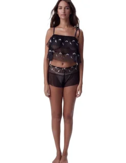Bras N Things Bras N Things Enchanted Feline Fine Cami in Black