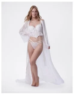 Bras N Things Bras N Things Enchanted Eternal Hour Push Up Balconette Corset in Ivory