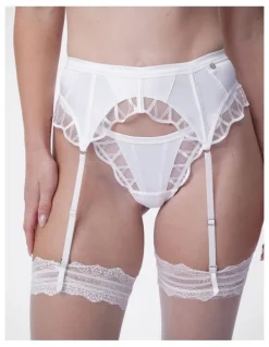 Bras N Things Bras N Things Vamp Hopeless Romantic Suspender in Ivory