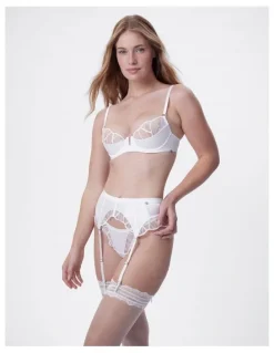 Bras N Things Bras N Things Vamp Hopeless Romantic Suspender in Ivory