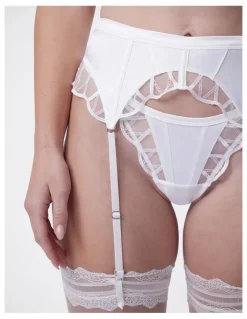 Bras N Things Bras N Things Vamp Hopeless Romantic Suspender in Ivory