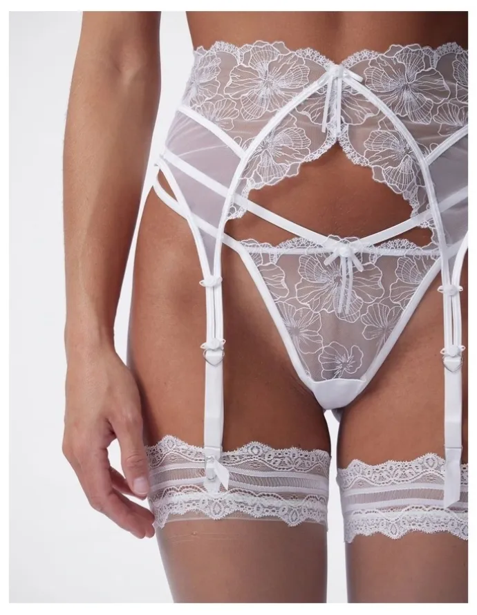 Bras N Things Bras N Things Enchanted Eternal Hour Suspender in Ivory