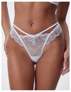 Bras N Things Bras N Things Enchanted Eternal Hour High Leg Brazilian Knicker in Ivory