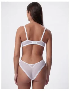 Bras N Things Bras N Things Enchanted Eternal Hour High Leg Brazilian Knicker in Ivory