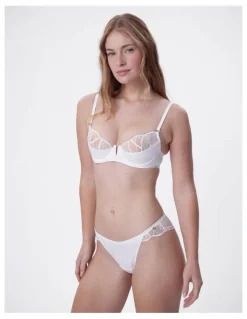 Bras N Things Bras N Things Vamp Hopeless Romantic High Leg Brazilian Knicker in Ivory